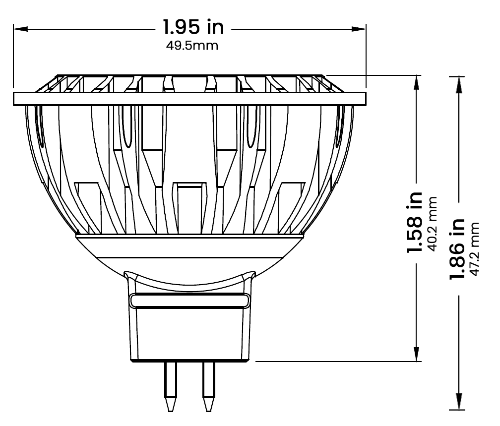 MSDPRO / CCT Adjustable 4/5W MR16 LED • 2700K/3000K - MSDPRO MR16 Lamp from 702 Lighting in Las Vegas
