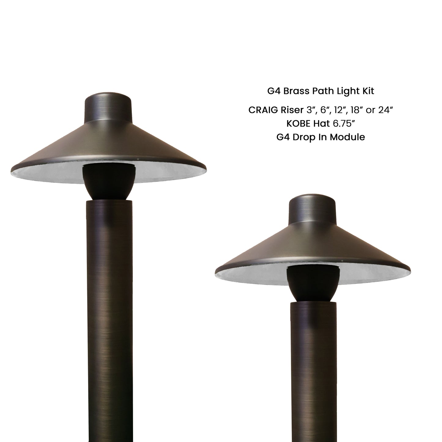 G4 Drop-In Path Light Kit with CRAIG (1.65") Riser - Path Light from 702 Lighting in Las Vegas