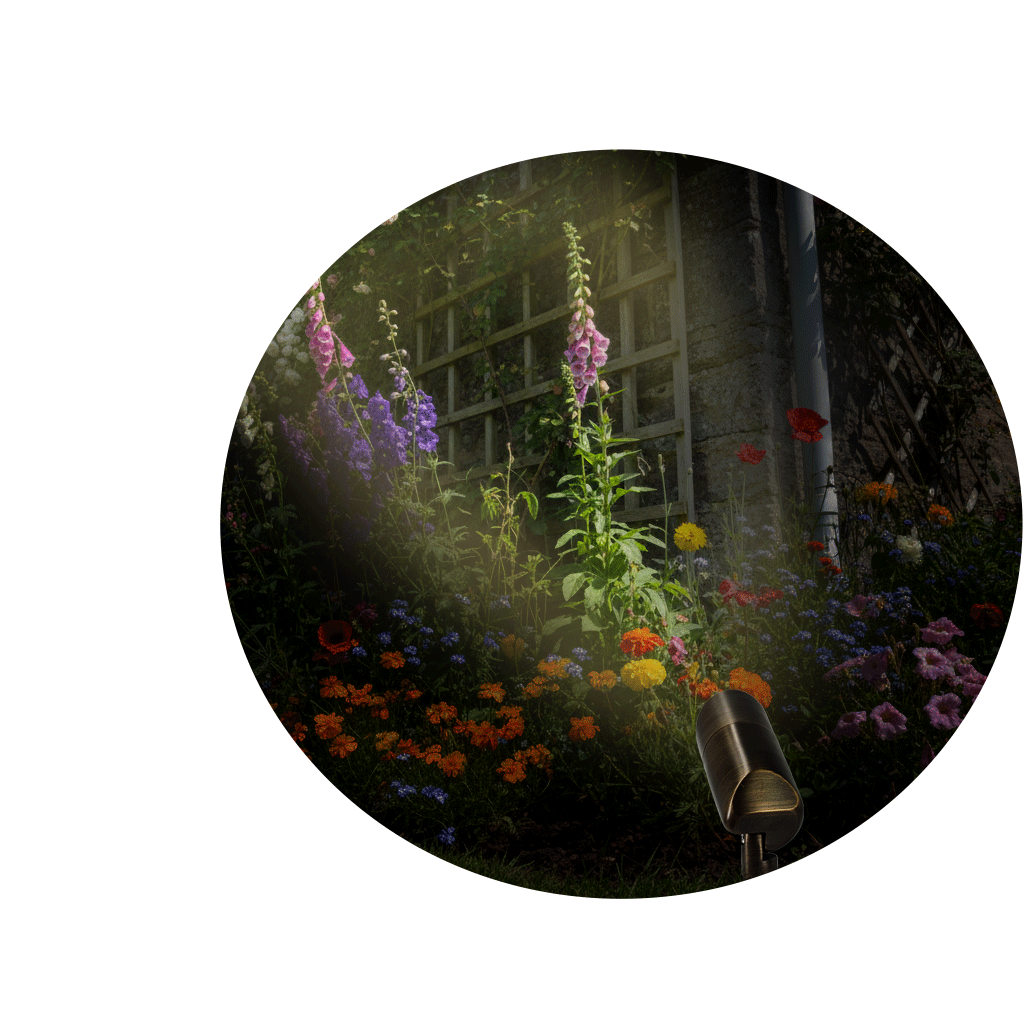 Large MSDPRO / CCT Adjustable Brass Accent • 23W, 2700/3000K • 40° Beam