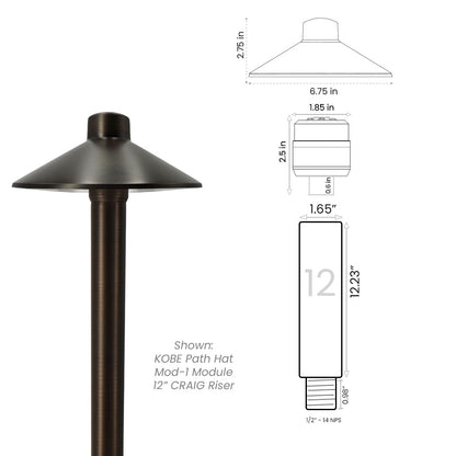 Complete Path Light Kit with Craig Riser • 2700/3000K