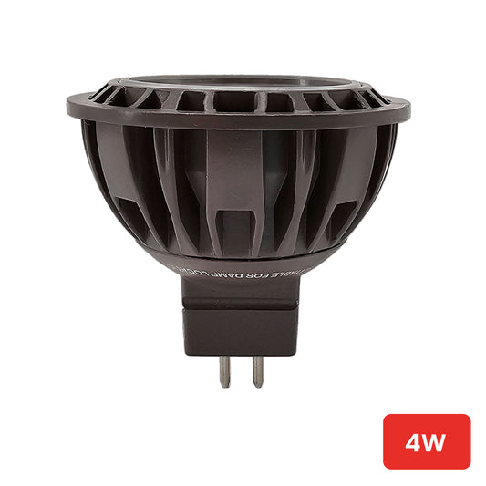 4W LED MR16 bulb, 3000K, 60° beam