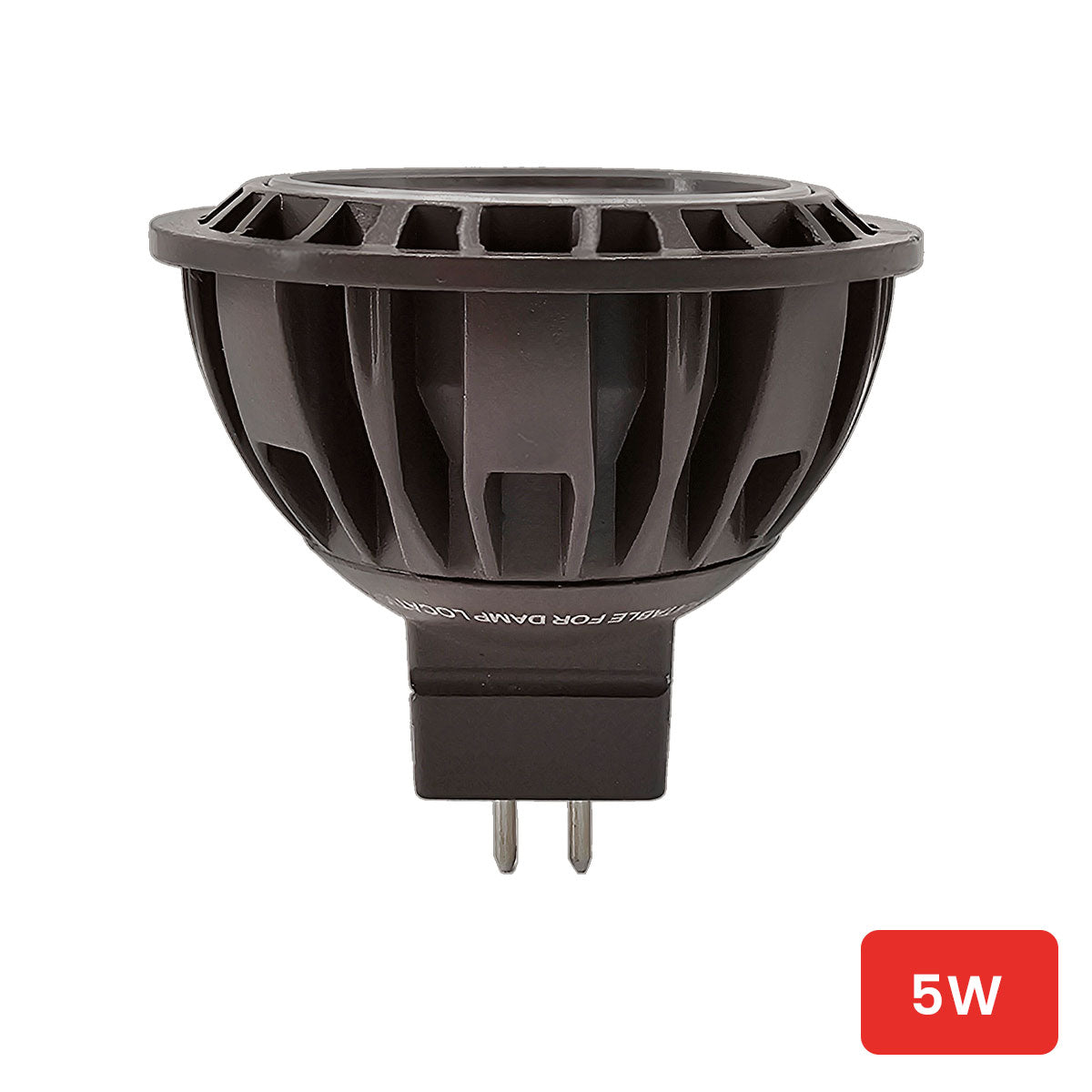 5W LED MR16 bulb, 3000K, 60° beam