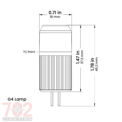 3W LED G4 Bulb • 2700K • 310lm