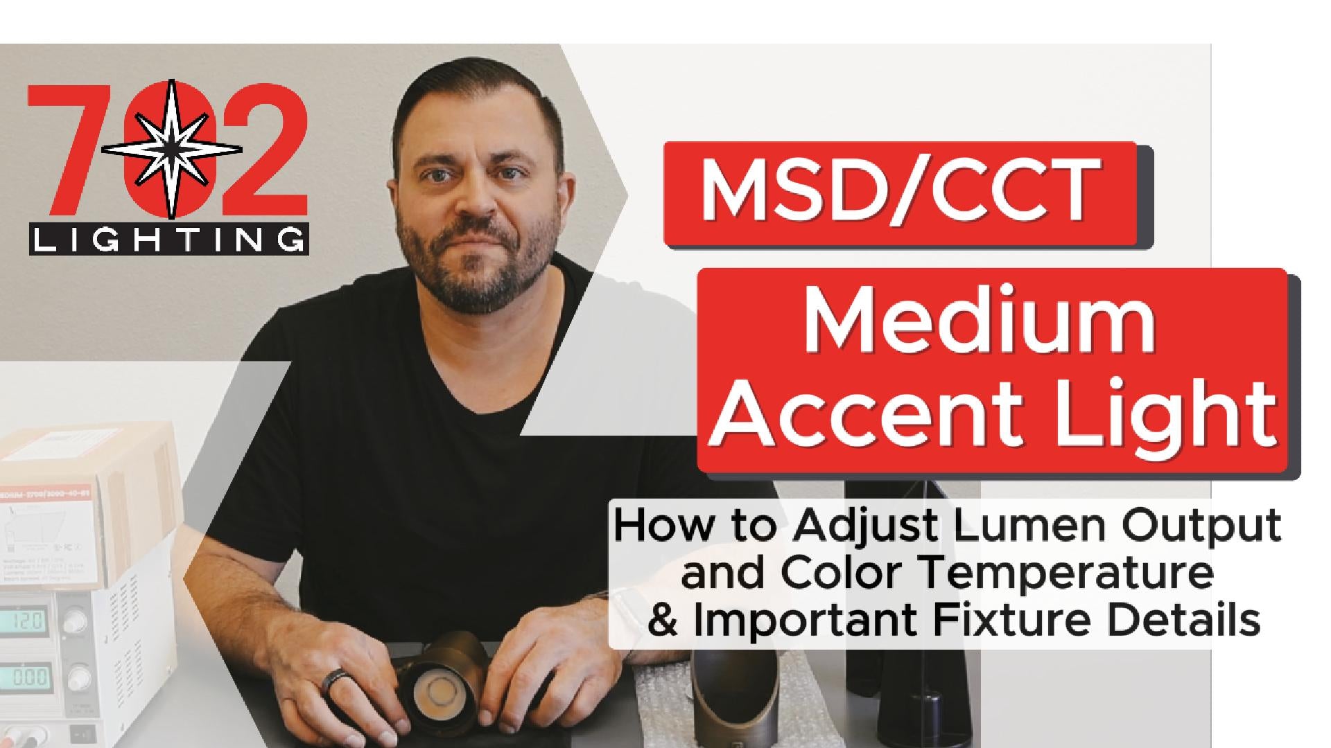 Load video: how to adjust the medium msdpro accent light with included magnetic key