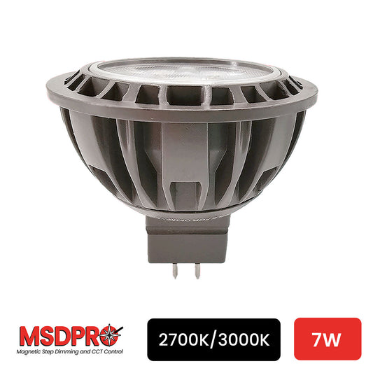 MSDPRO 7W MR16 LED bulb • CCT Adjustable • 20° beam