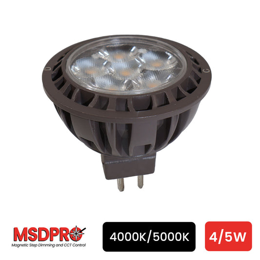 MSDPRO / CCT Adjustable 4/5W MR16 LED • 4000K/5000K