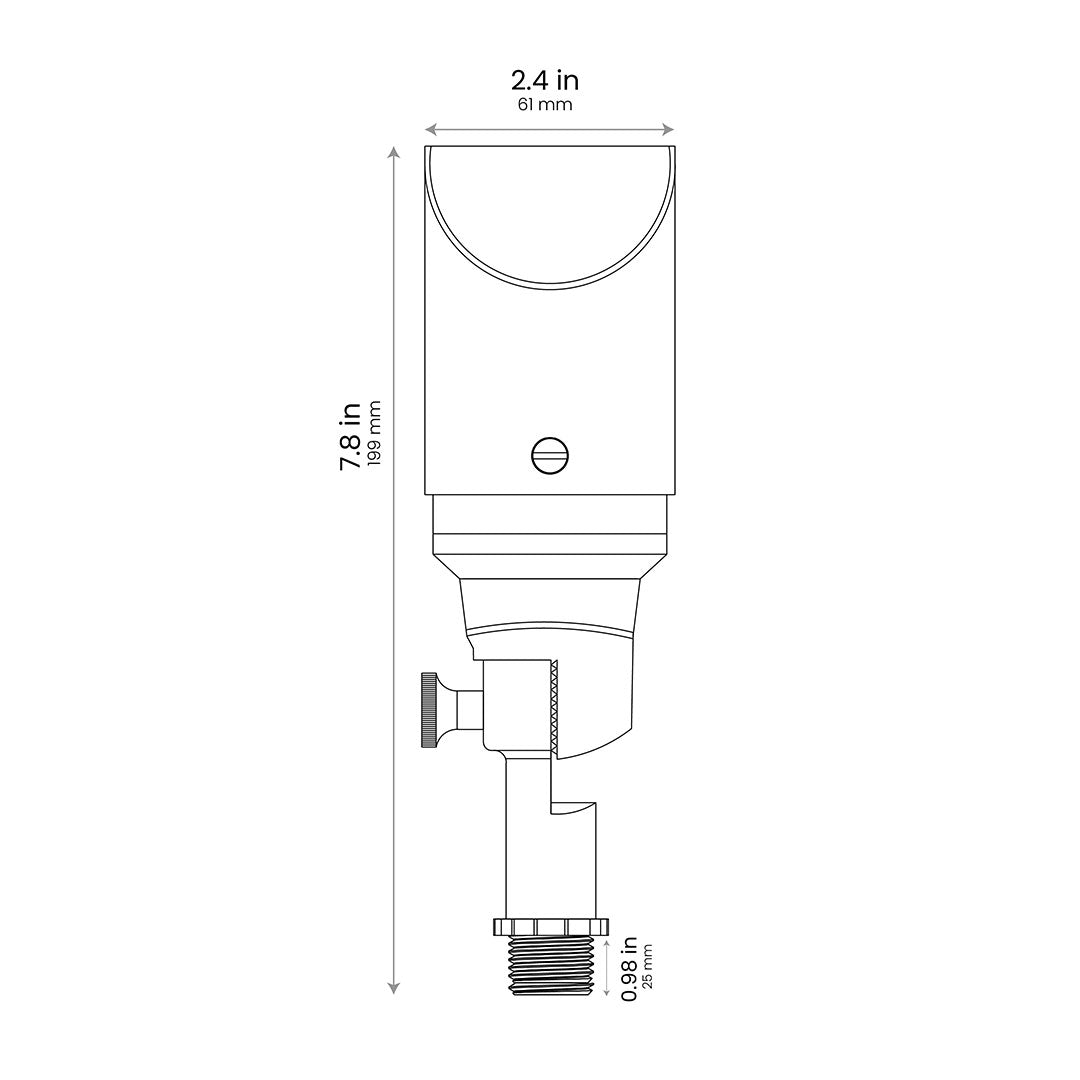 QUEEN Brass Accent Light, Adjustable Shroud • MR16 Drop-in