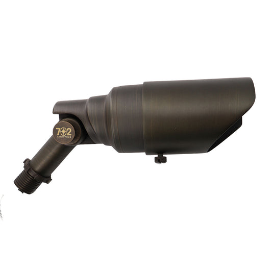 QUEEN Brass Accent Light, Adjustable Shroud • MR16 Drop-in